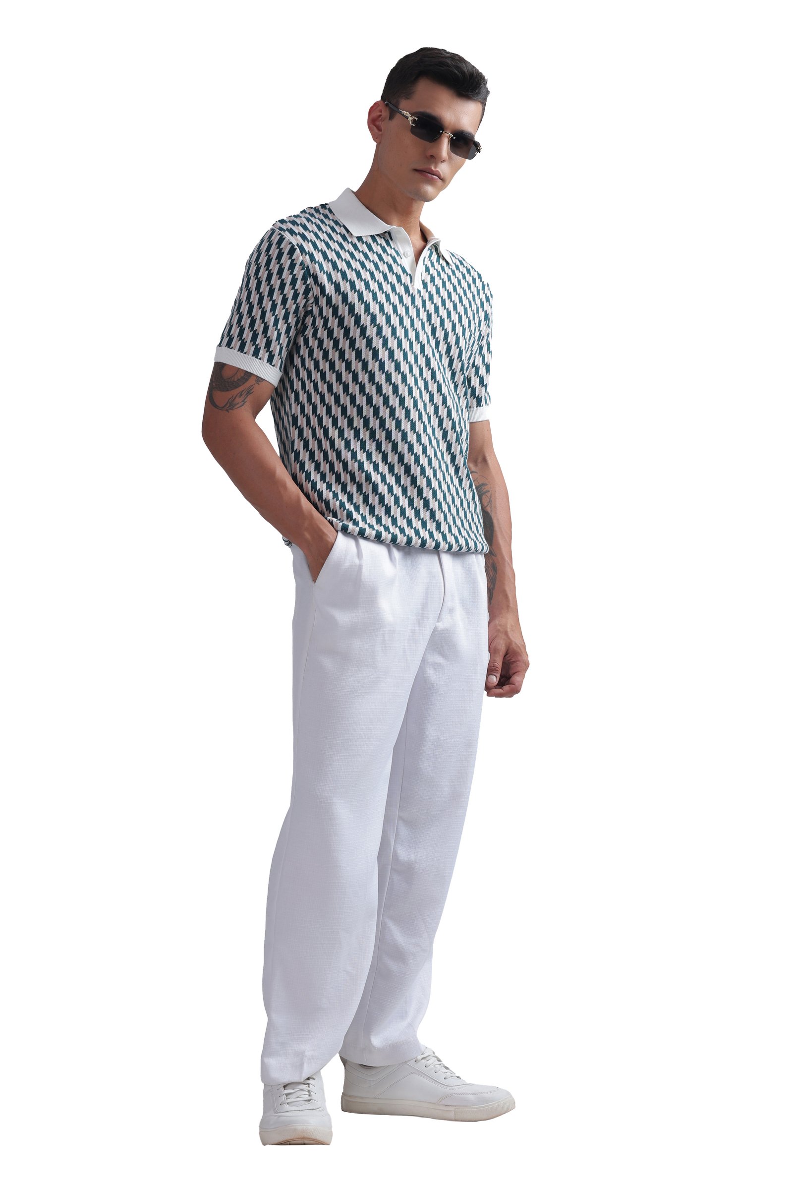 Eterna knitted Polo T-shirt