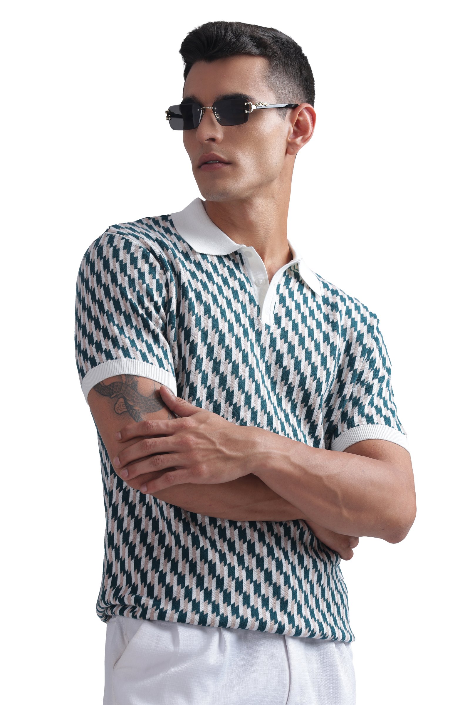 Eterna knitted Polo T-shirt
